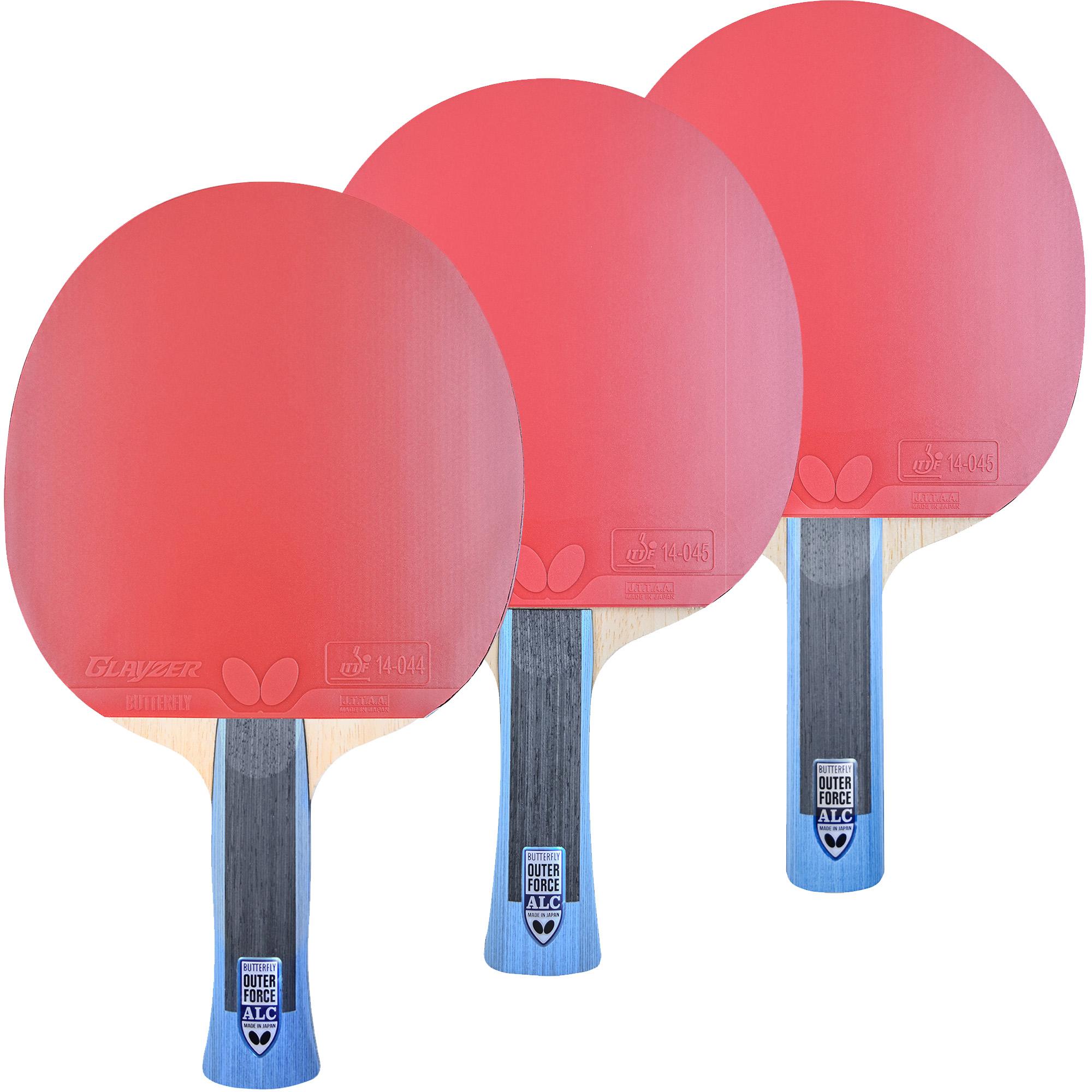 Butterfly Table Tennis - Outerforce ALC Racket with Glayzer - Three Handle Styles